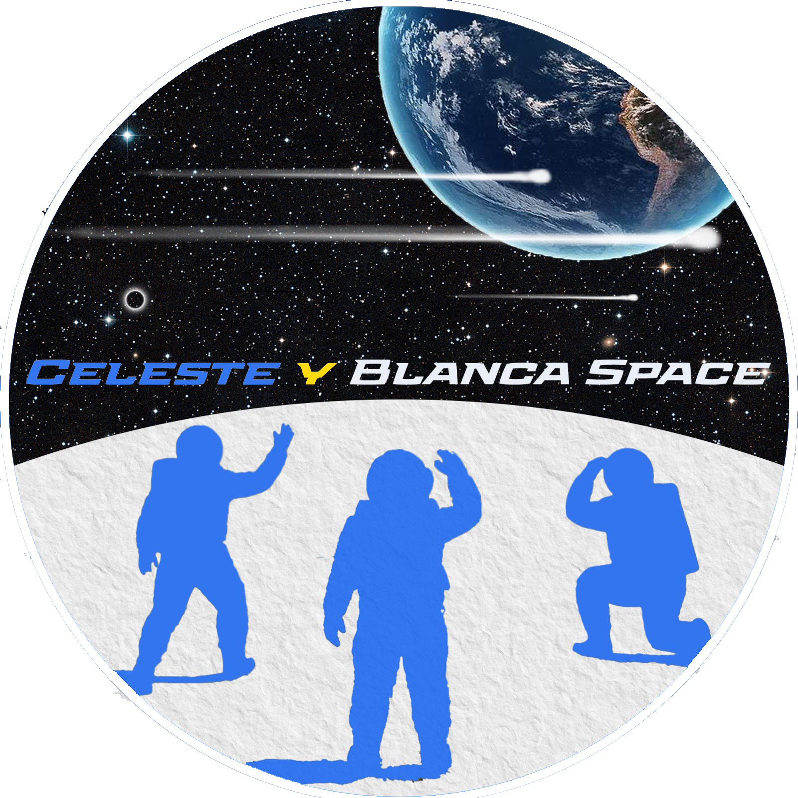 Celeste y Blanca Space Logo